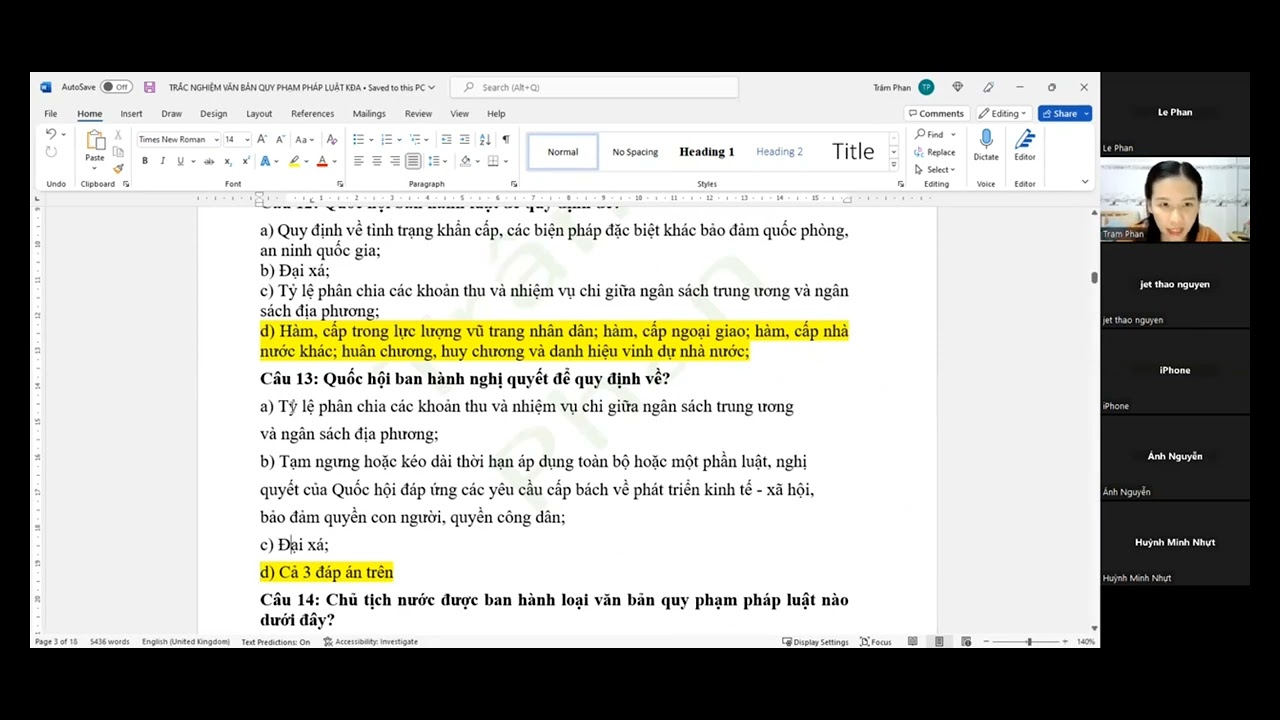 Trắc nghiệm kiến thức chung chủ đề Văn bản quy phạm pl 2022