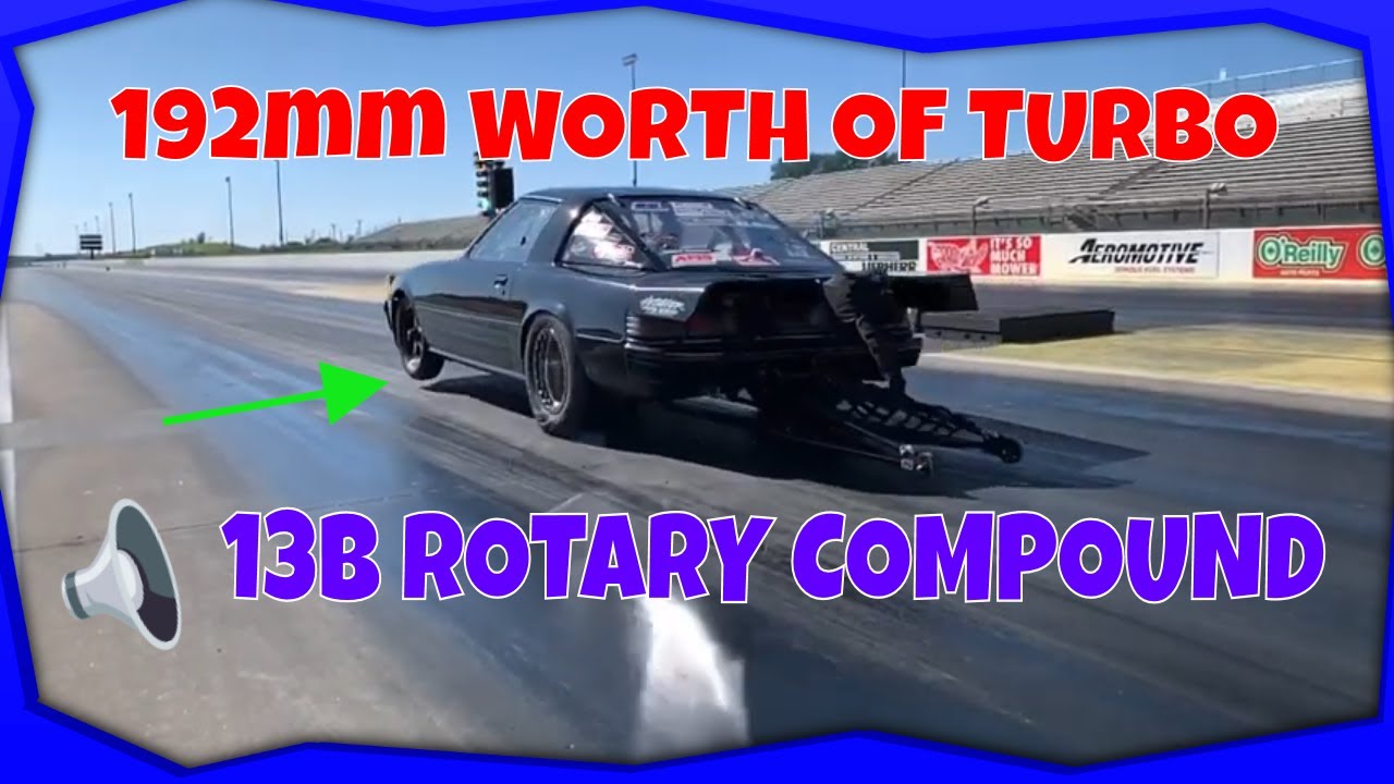 Fastest Rotary Compound Turbo setup 201 MPH SOUNDS LIKE A JET !!!🚀🚀 ...