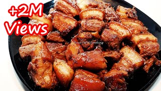 Killer Pork Adobong Tuyo Easiest Pork Adobong Tuyo Recipe Reduced Pork Adobo Dailycookingrecipe Com