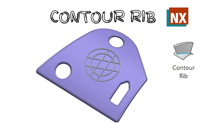 Contour Rib.How to use Contour Rib command in NX. Siemens NX