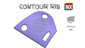 Contour Rib.How to use Contour Rib command in NX. Siemens NX