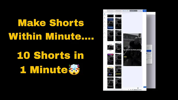 How to create YouTube Shorts 10x Faster