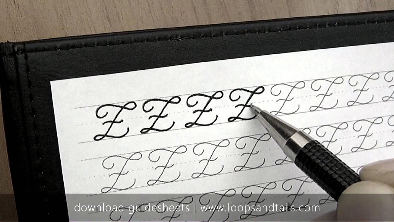 Learn cursive handwriting - Capital Z - YouTube