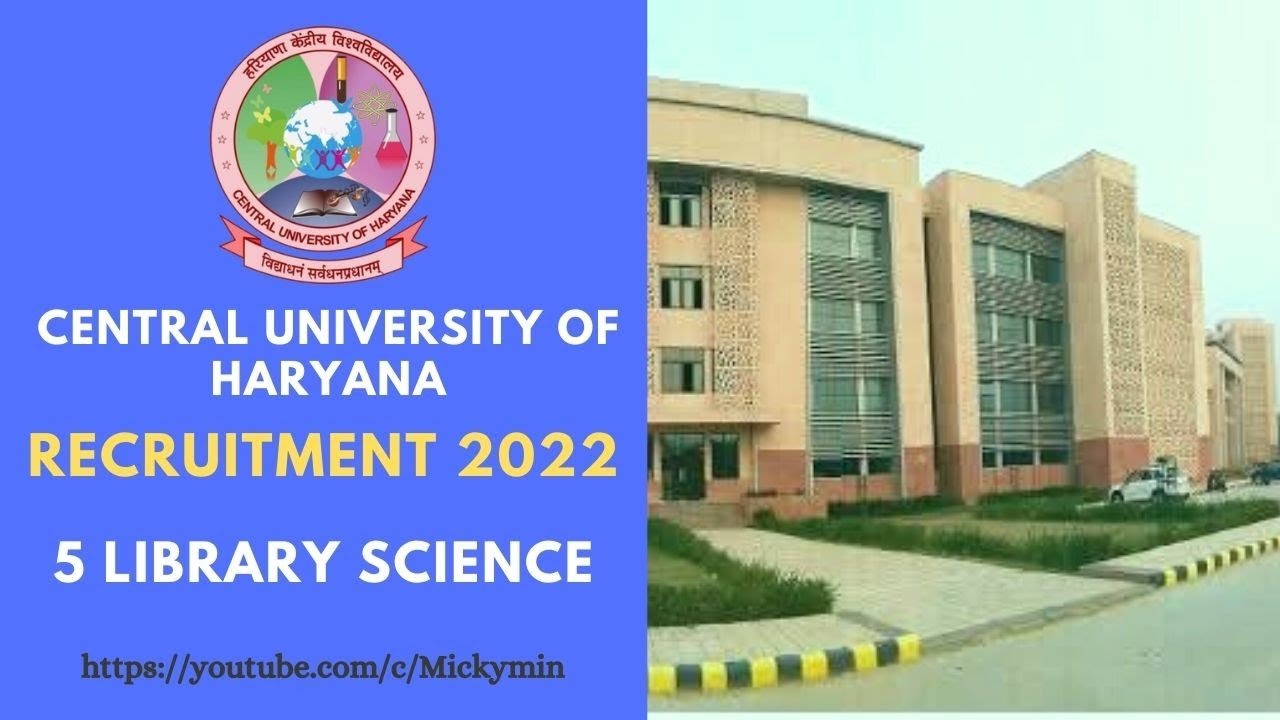 Library Attended,Library Assistant & Professional Assistant Vacancy At Central University of Haryana