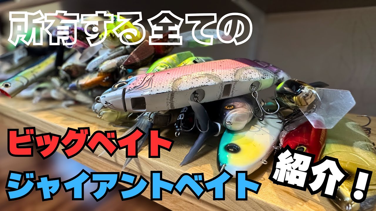 所有する全てのビッグベイト・ジャイアントベイトを紹介！【バス釣り】