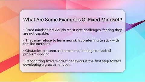 What Are Some Examples Of Fixed Mindset? - The Personal Growth Path