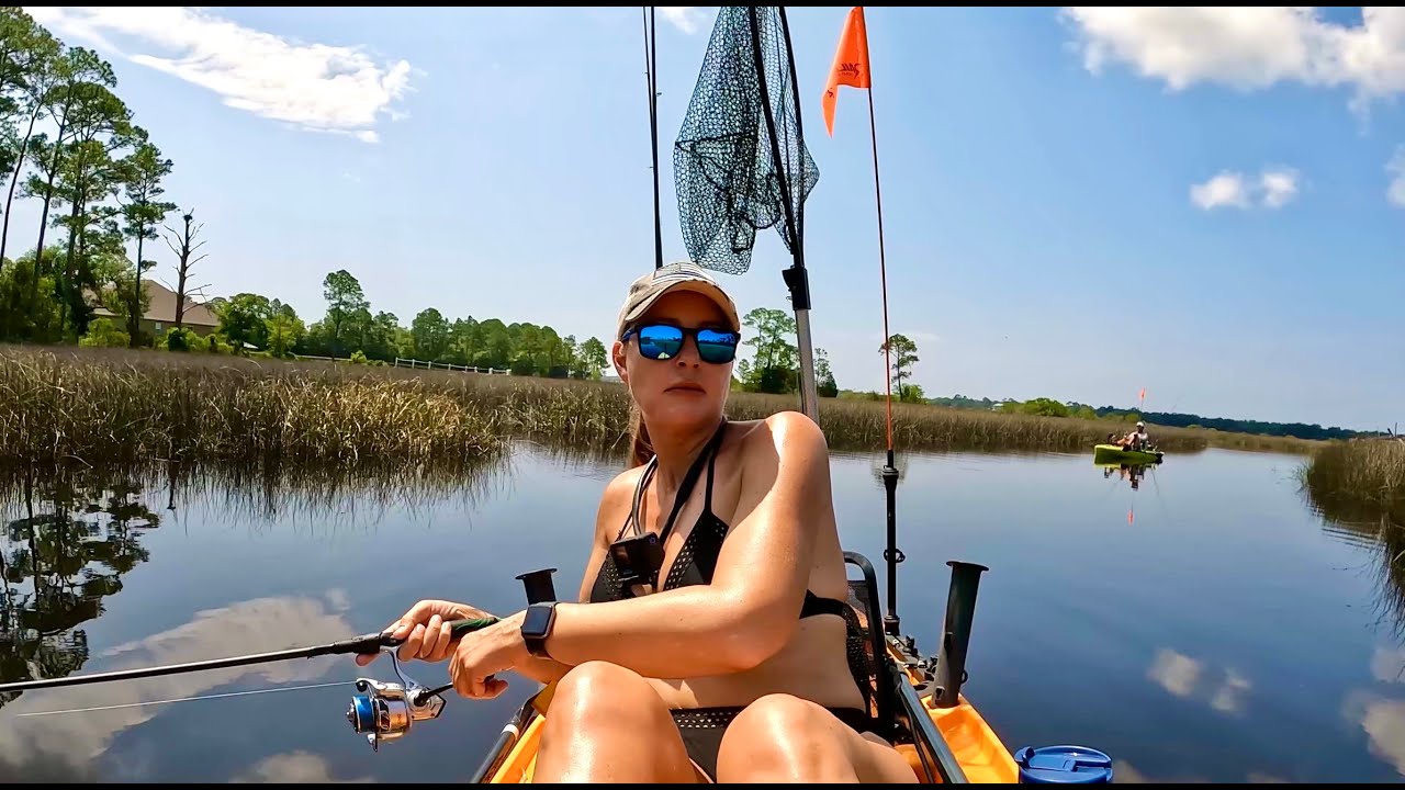 GIRL goes KAYAK FISHING and CATCHES THIS!