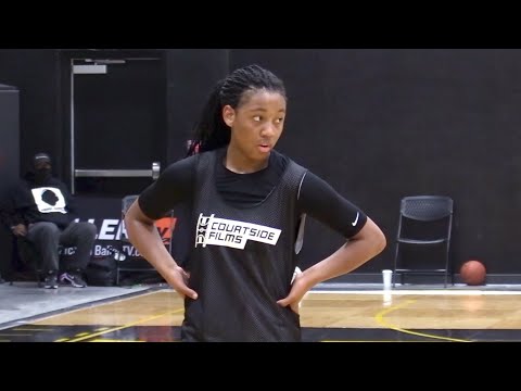 BEST HANDLES IN GIRLS B-BALL?!? KK Arnold Goes Off at the Courtside Girls Camp!!