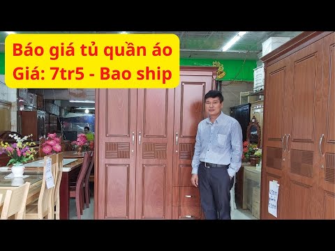 Tủ Quần Áo 1m8 4 Cánh MS 1264 | Giao hàng miễn phí