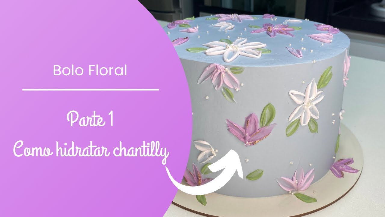 BOLO FLORAL PARTE 1
