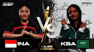 MLBB WOMEN | INDONESIA vs SAUDI ARABIA - GROUP STAGE | IESF WEC24 | DAY 2 screenshot 4