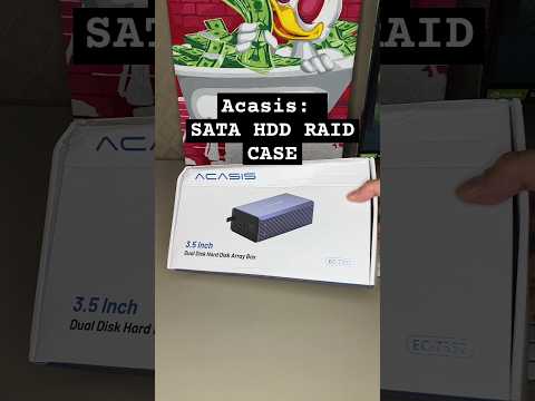 Распаковка Acasis SATA HDD RAID Case #shorts