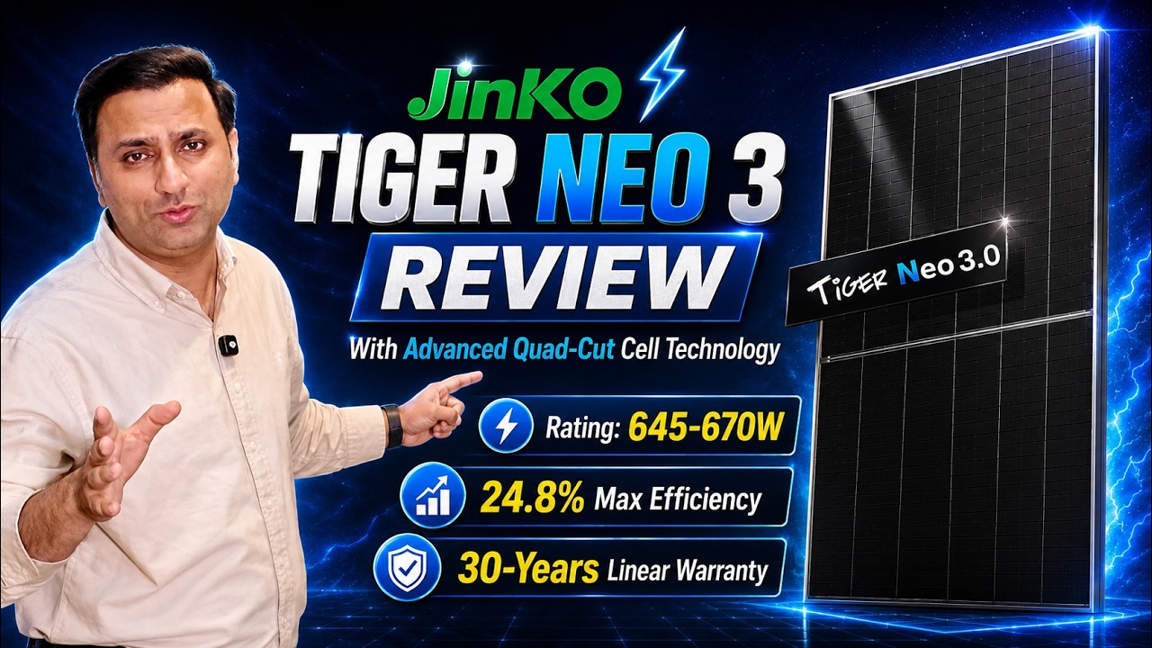 ⚡ Jinko Tiger Neo 3 | With Advanced Quad-Cut Cell Technology