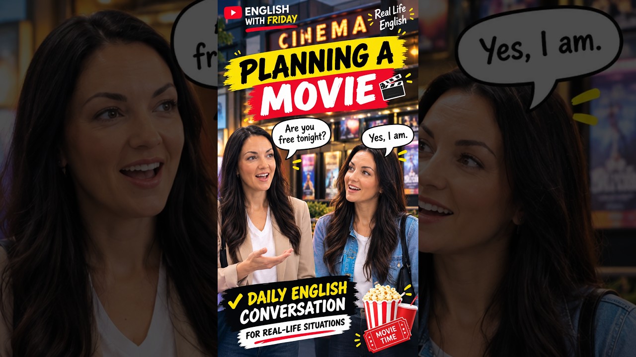 How to make movie plans in English | Easy practice #englishpractice #shorts