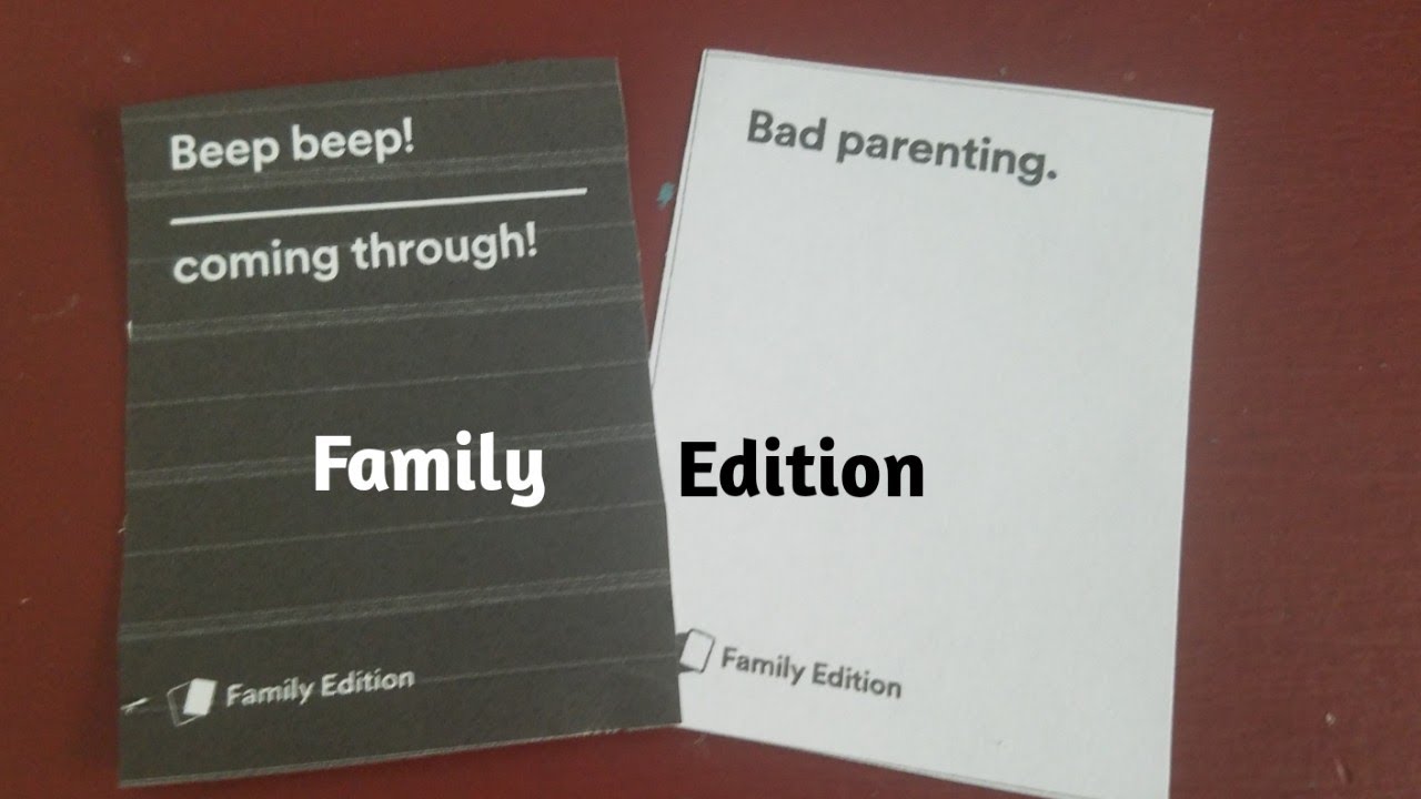 cards against humanity family edition extra cards