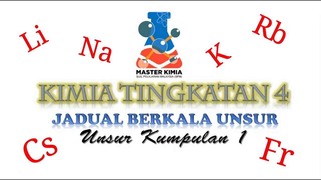 [MASTERKIMIASPM] JADUAL BERKALA UNSUR KUMP. 1 - KSSM Kimia Ting.4