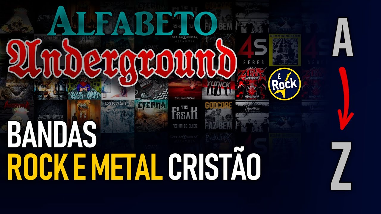 🔥 O ALFABETO do Rock e Metal Cristão Underground! 🎸🤘 Só Som Pesado!
