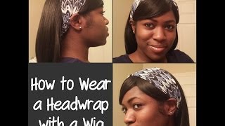 Super easy way to spazz up a wig hairstyle. this works for real hair
as well. ^_^ tags: headwrap headband weave extensions how put on
without messing ...