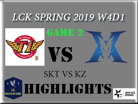 skt1400 (LCK 2019) SKT vs KZ Highlights Game 2 LCK Spring 2019 Week 4 Day 1 - #SKTWIN #SKTFaker
