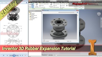 Inventor 3D Rubber Expansion Modeling Tutorial Practice 4