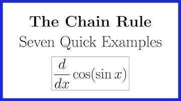 The Chain Rule for Beginners – Seven Examples