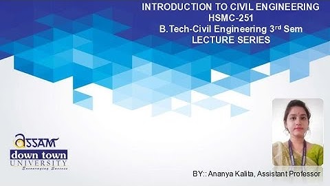 Fundamentals of Architecture and Town Planning [Part 3] Introduction to Civil Engineering