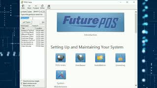 Built In Help Screen Feature on Future POS