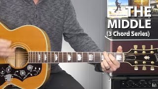 How to Play The Middle by Jimmy Eat World -  3 Chord Series Guitar Lesson chords