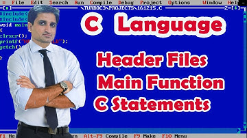 What are Header Files in C? || Main Function in C? || What are C Statements?