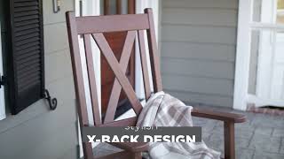 Relax in Style with the POLYWOOD Braxton Rocking Chair