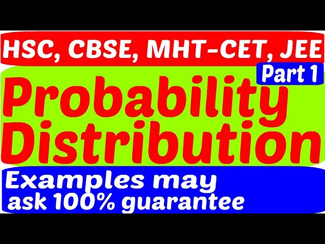 Probability Distribution part 1 Probability Distribution part 1