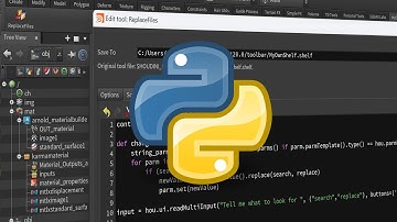 Houdini ShelfTool search and replace prt 1