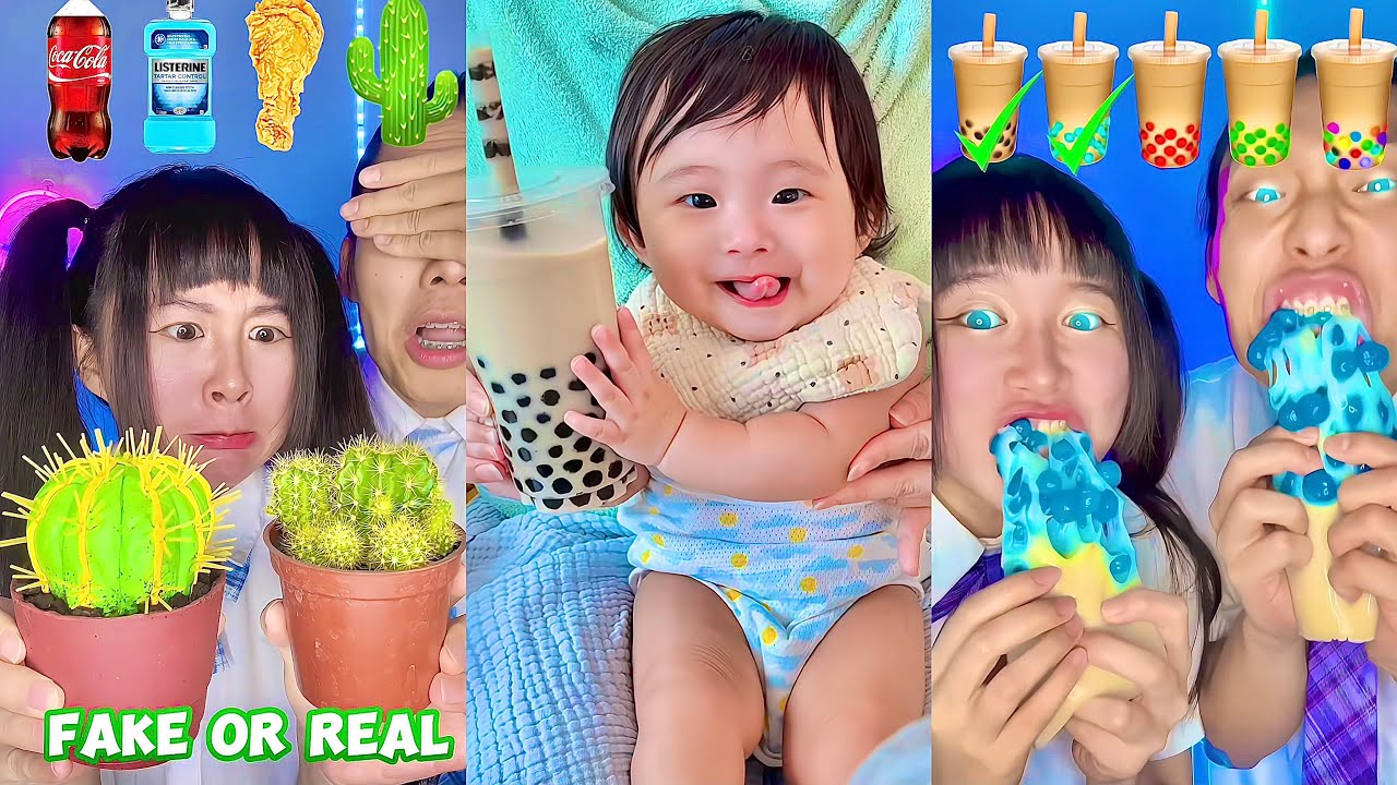 Random Emoji Food Challenge ASMR Compilation! 🥵bubble tea(Part125)