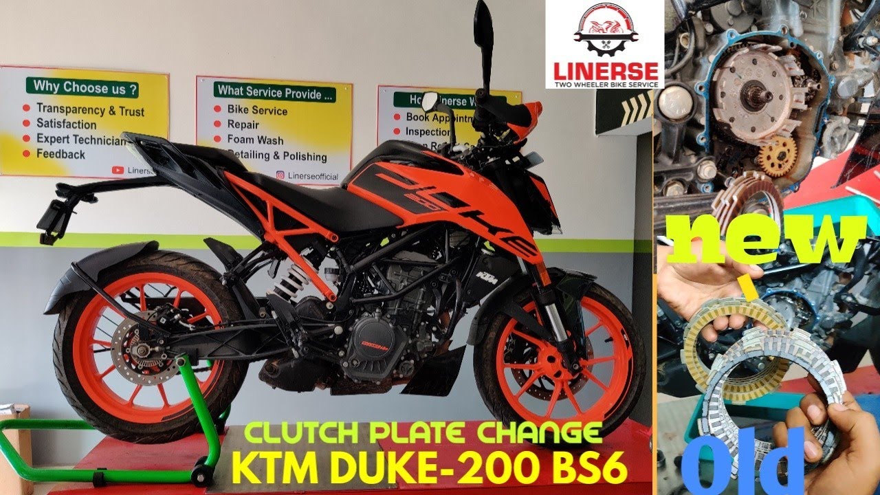 KTM DUKE 200 BS6 Clutch Plate Change | Power Lag Problem|