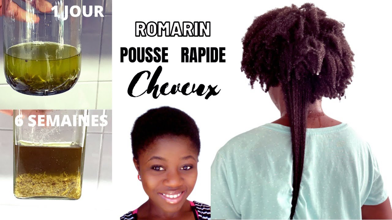 ROMARIN - HUILE POUR UNE POUSSE RAPIDE - Cheveux Naturels // Afro //Cheveux  Crépus 