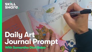 Use This Art Journal Prompt and Mixed Media Collage to Honor Your Day