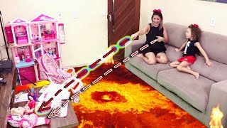 O CHÃO É LAVA VALENTINA SALVA BONECA 02 (THE FLOOR IS LAVA)
