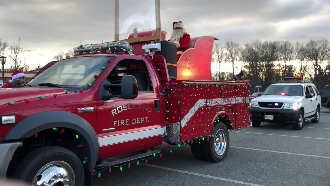 Santa rides through Roseland YouTube