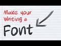 Creating a Handwriting Font
