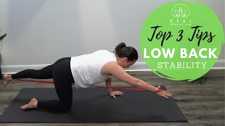 Top 3 Tips for Low Back Stability
