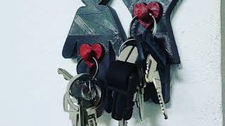 Porta chaves criativo para casal