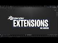 Blender free extensions store is finally here 