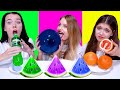 ASMR Food Of The Same Colors Challenge (Red, Orange, Green, Blue, White, Purple)