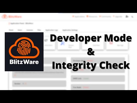 How to use Developer Mode and Integrity Check - BlitzWare