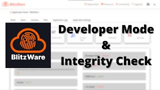 How to use Developer Mode and Integrity Check - BlitzWare screenshot 4