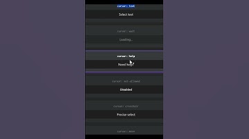 The demo now focuses on 12 CSS cursor types with interactive hover effects.