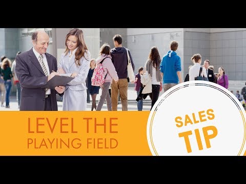 Sales Tip: Create A Level Playing Field With Your Buyer