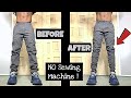 HOW TO Self Taper PANTS Without Sewing Machine !! * USED A STAPLER* | HOW TO MAKE Stacked Sweatpants
