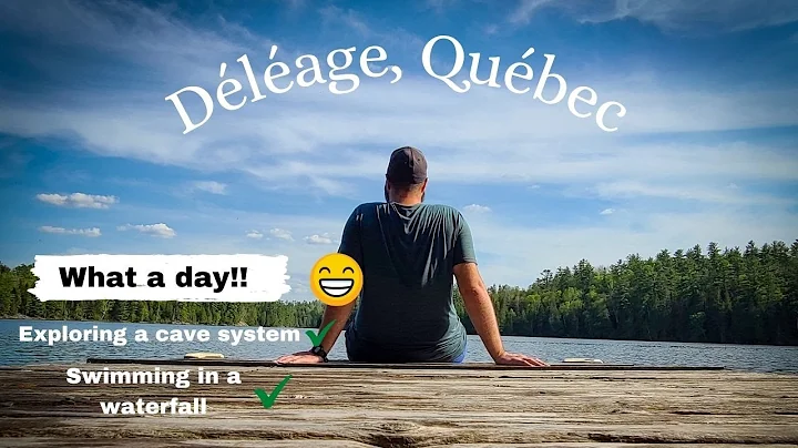 Full day of summer activities in Dlage (Qubec) // Exploring a cave & swimming in a waterfall