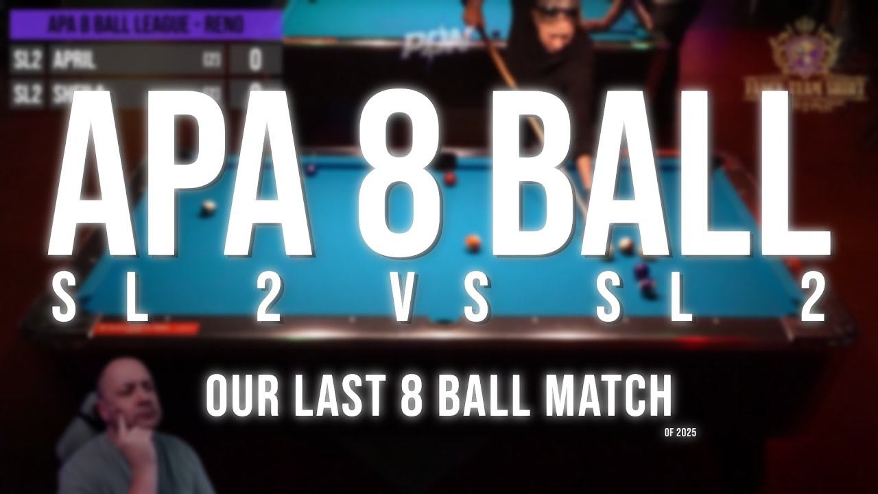 Image of video the April vs Sheila | 8 Ball Showdown | SL 2 vs SL 2 | APA League Night + Commentary 18